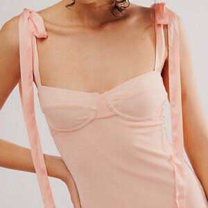 FREE PEOPLE got glam mesh Slip Sz L NEW
